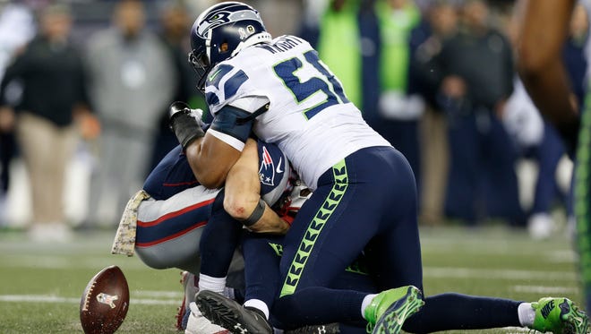 Week 9: The Seattle Seahawks got Super Bowl XLIX revenge with a 31-24 win over the Patriots. Rob Gronkowski, who would play just one more game before being placed on injured reserve, was unable to haul in a potentially game-tying touchdown in the final moments.