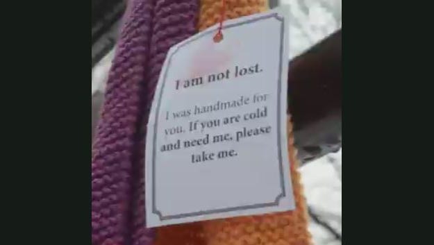 A random act of kindness to keep those in need warm.