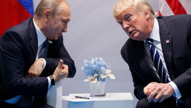 Presidents Trump and Putin at the G-20