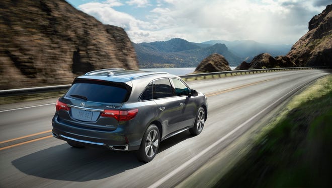 The 2017 Acura MDX is in the midsize luxury SUV category.