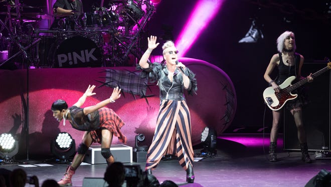 Pink performed at Summerfest's American Family Insurance Amphitheater on July 2. Brookfield police are looking into claims of counterfeit concert tickets sold through Craigslist.