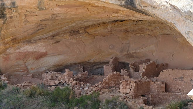 The Butler Wash Indian ruins May 8, 2017, within Bears Ears National Monument in southeastern Utah as U.S. Interior Secretary Ryan Zinke tours the area.