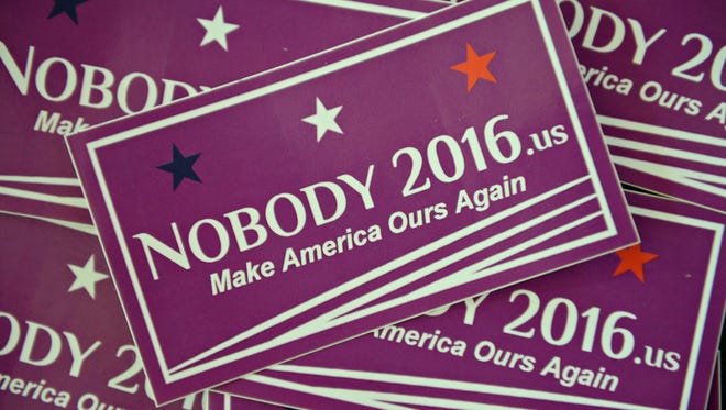 Disillusioned by the choice of candidates in the presidential election, Colorado State University student Matthew Nagashima and friends created the "Nobody 2016" website and merchandise.