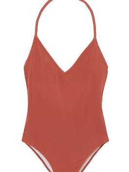 Pink from Victoria's Secret Plunge One-Piece, available in sizes XS-L, $49.95.