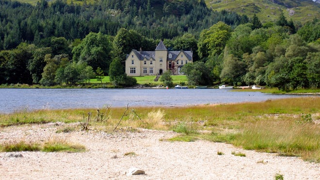 Glenfinnan House Hotel, Glenfinnan, Highland: The MacFarlane family’s traditional hotel stands on the shores of Loch Shiel with distant views of Ben Nevis. On the opposite shore a monument commemorates the clansmen who fought and died for Bonnie Prince Charlie, but within the hotel all is peace, with fresh flowers, roaring fires and Jacobite-themed paintings.