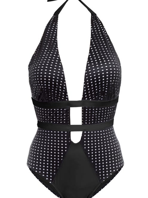 Swimsuits For All Ashley Graham x Swimsuits For All Shiatsu Swimsuit, available in sizes 4-20, $64.40.