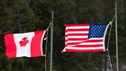 The U.S. and Canada are at odds over timber, as well as dairy, in trade relations.