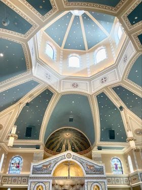 St. Charles Parish, a Roman Catholic church in Hartland, just opened its new church. Its features include historic architectural designs from Northern Italy. The church opened the first week of April.